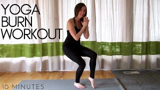 Yoga Burn Workout #1 (10 minutes) | Fit Mama Real Food screenshot 2