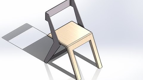 Modern Chair Design in SolidWorks | 3D Modeling Tutorial