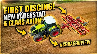 THE BEAST IS HERE! First Time Discing with NEW Väderstad Carrier XL 625 & Claas Axion 960 🚜