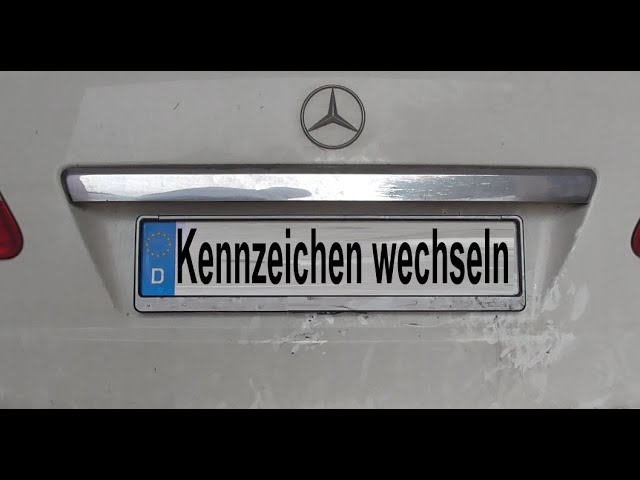 KFZ Kennzeichen ohne Kennzeichenhalter befestigen