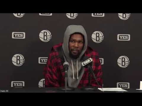 Kevin Durant postgame; Nets beat the OKC Thunder