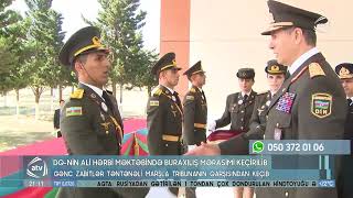 Di̇n-In Daxili Qoşunlarının Hərbi Məktəbində Buraxılış Mərasimi Olub