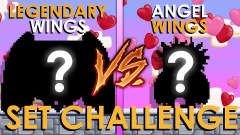 LEGEND WİNG VS ANGEL WİNG SET CHALLENGE - Growtopia Türkçe