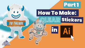 How To Make Clear Stickers in Adobe Illustrator Part 1