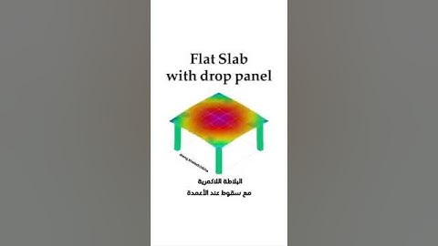 Flat slab with drop panel #reels #slab #concrete #engineering #civilengineer #building #desi