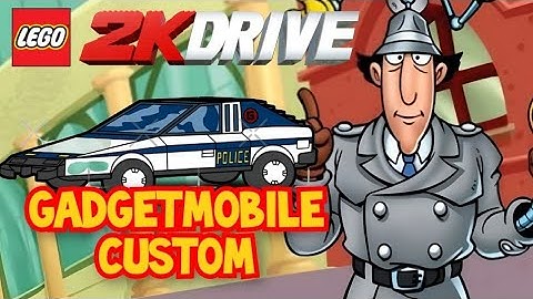 LEGO® 2K Drive Custom The Gadgetmobile from The Inspector Gadget Tv Cartoon