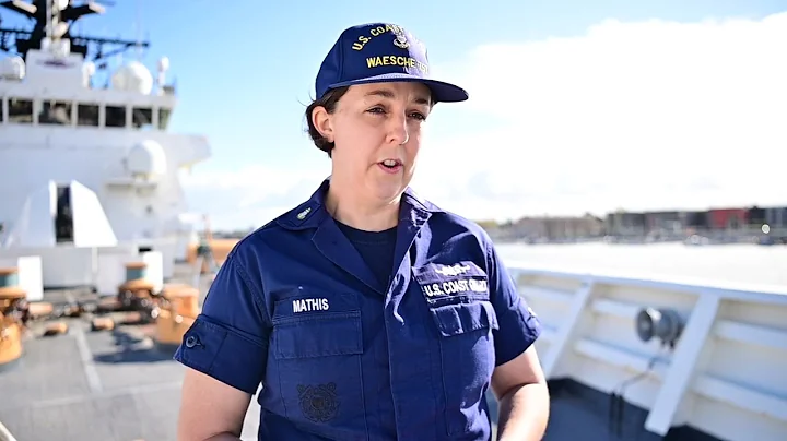 Coast Guard Chief Petty Officer Melissa Mathis rea...