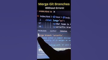Merge Git Branches in 1 Minute