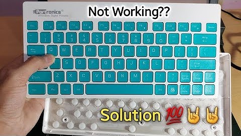 Portronics Key2 Combo| Solution For Not Working| 🤘💯 Must Try| All Keys Will Work After This