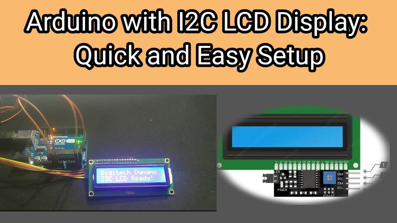 Arduino with I2C LCD Display: Quick and Easy Setup - YouTube