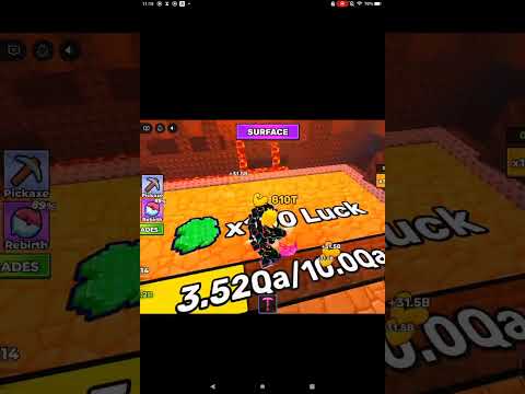 How far can you go down in +1 mine per click