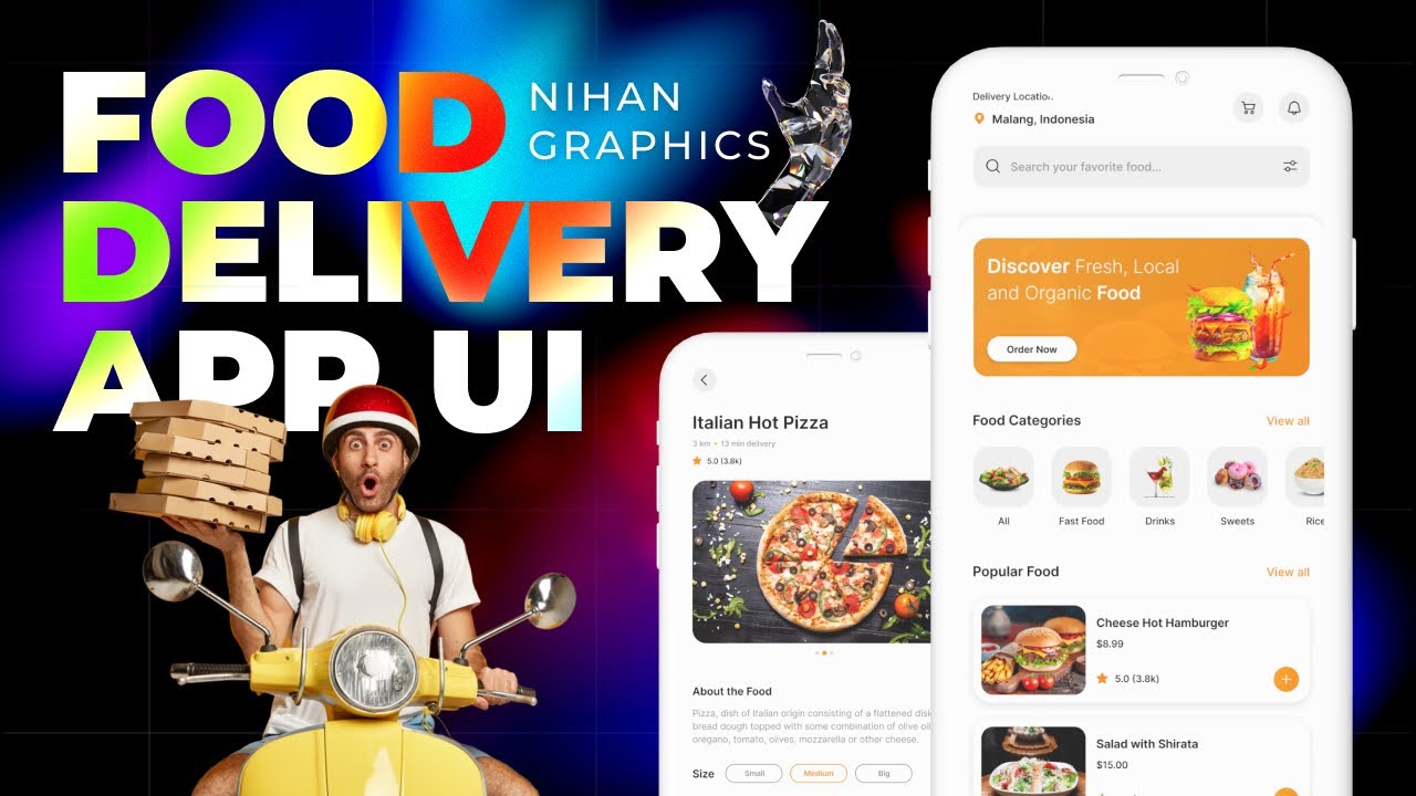 Food App Design in Figma | Food Delivery Mobile App UI/UX Design ...