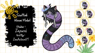 Live2D Showcase | Scuffed Worm Vtuber Model | Zapurai