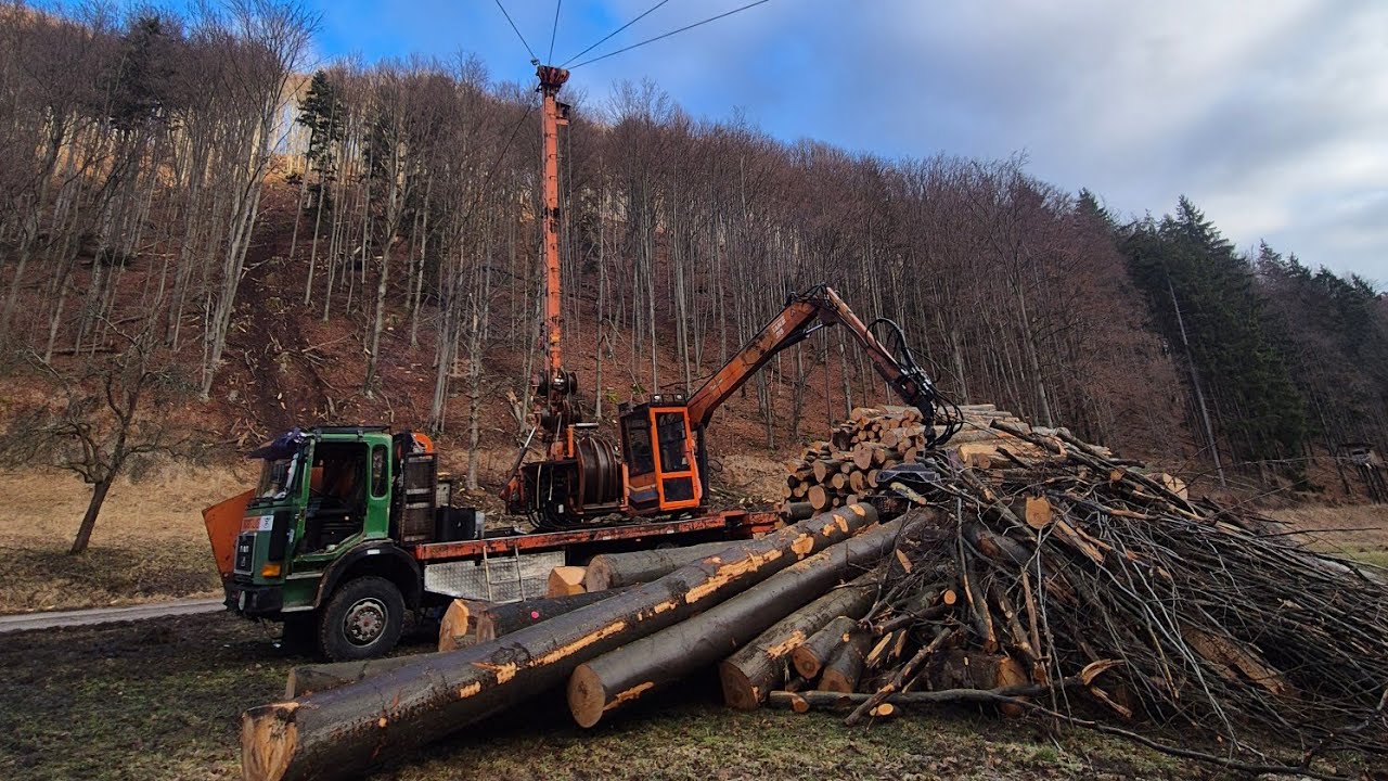 Strmé kopce, pevné nervy – Ťažba na hrane! Syncrofalke 3T 🌲🌳