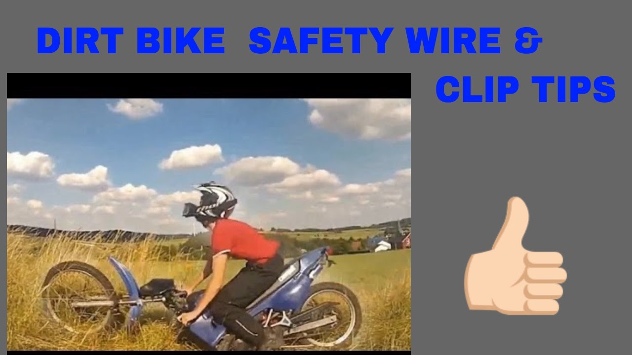 Dirt Bike Safety Wire/Pin Tips YouTube