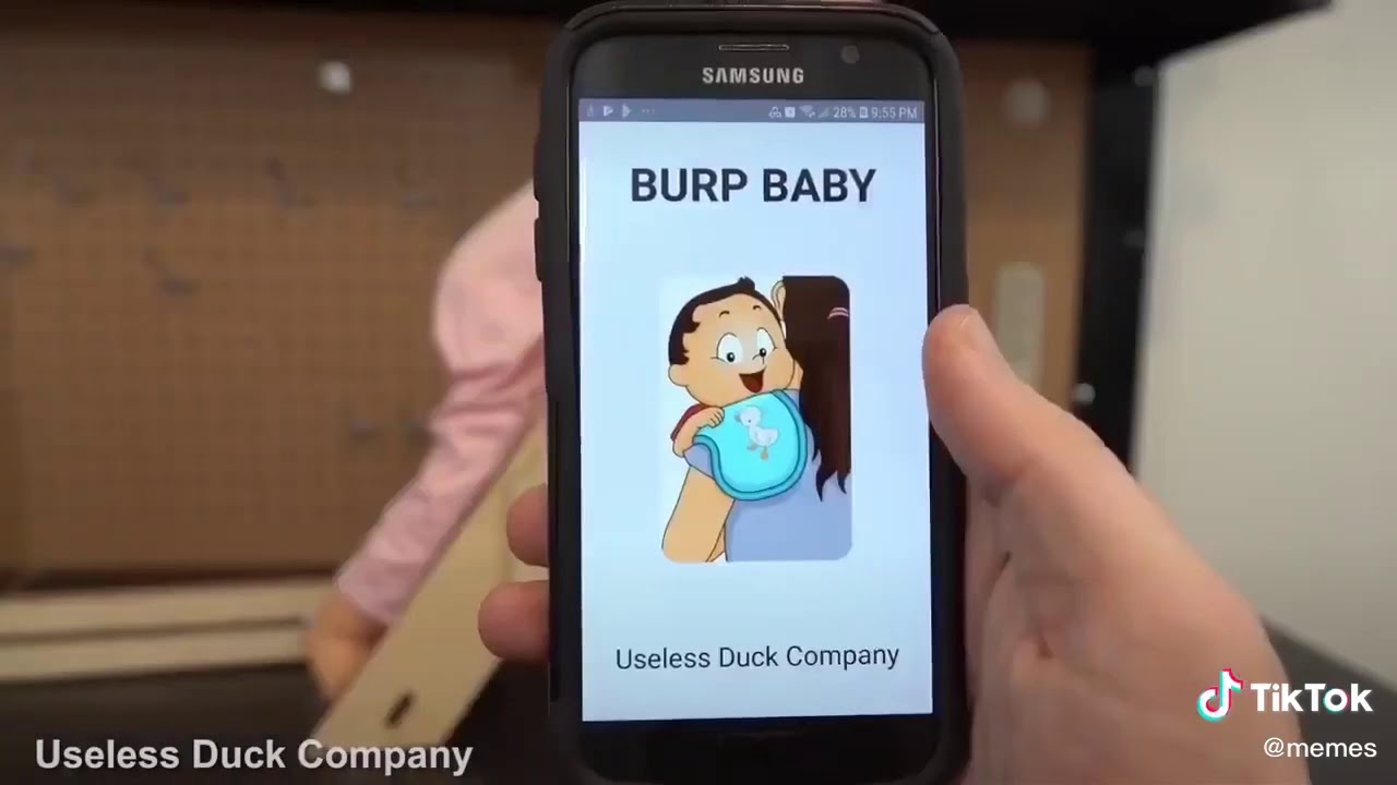 burping baby machine YouTube