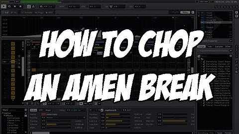 Amen Break Examples - Using Renoise to cut up an amen break loop