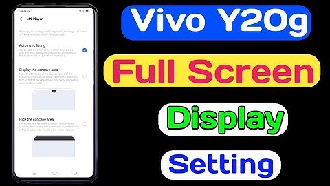 How To Full Screen Display On Vivo Y20g || Vivo Y20g Full Screen Display Setting