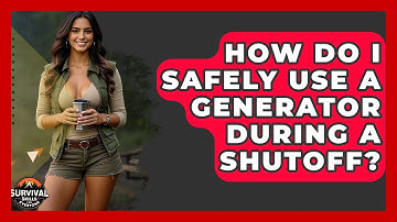 How Do I Safely Use A Generator During A Shutoff? - Survival Skills for Everyone
