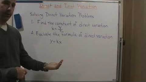 Applied Math   Sec  8 3 Direct Variation   Solving Steps
