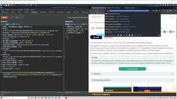 Blind OS command injection with out of band interaction - VIDEO SOLUTION