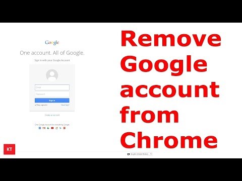 If there are more than one google account saved in chrome then you can easily remove them and use another or else again the same again. this vide...