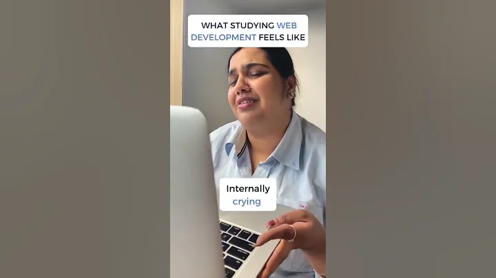 What studying web development feels like | #shorts