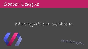 Navigation Section | PHP MVC Soccer League with Polymer