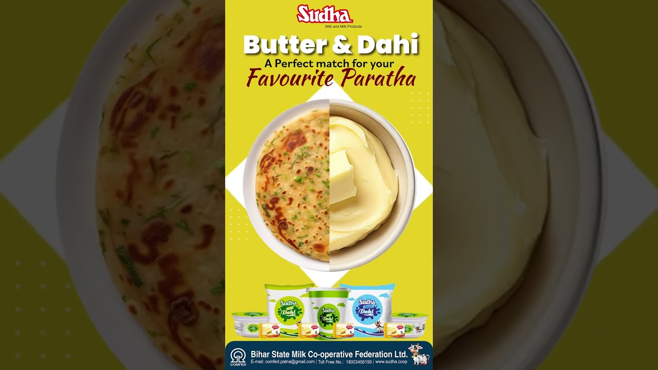 Unlock the Secret: Perfect Aloo ke Parathe with Sudha Dahi and Butter  