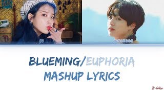 Famous IU & JUNGKOOK - BLUEMING/EUPHORIA MASHUP LYRICS [Han/Rom/Eng] Wealth