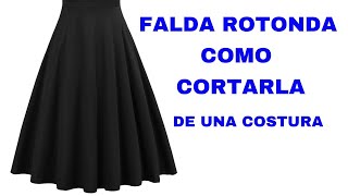 FALDA ,, UNA SOLA ,, CORTARLA - YouTube