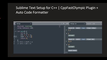Setup Sublime Text for Competitive Programming | CppFastOlympic + Astyle Formatter