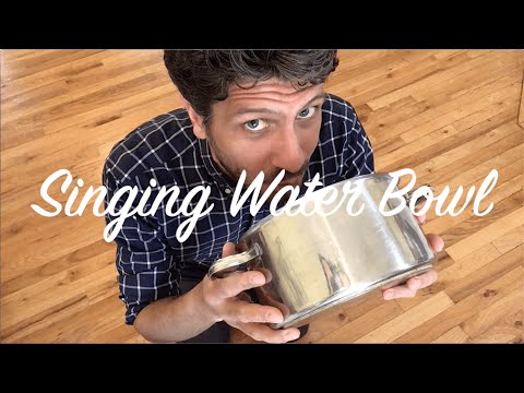 Sensory Play Activities for Families: Singing Water Bowl