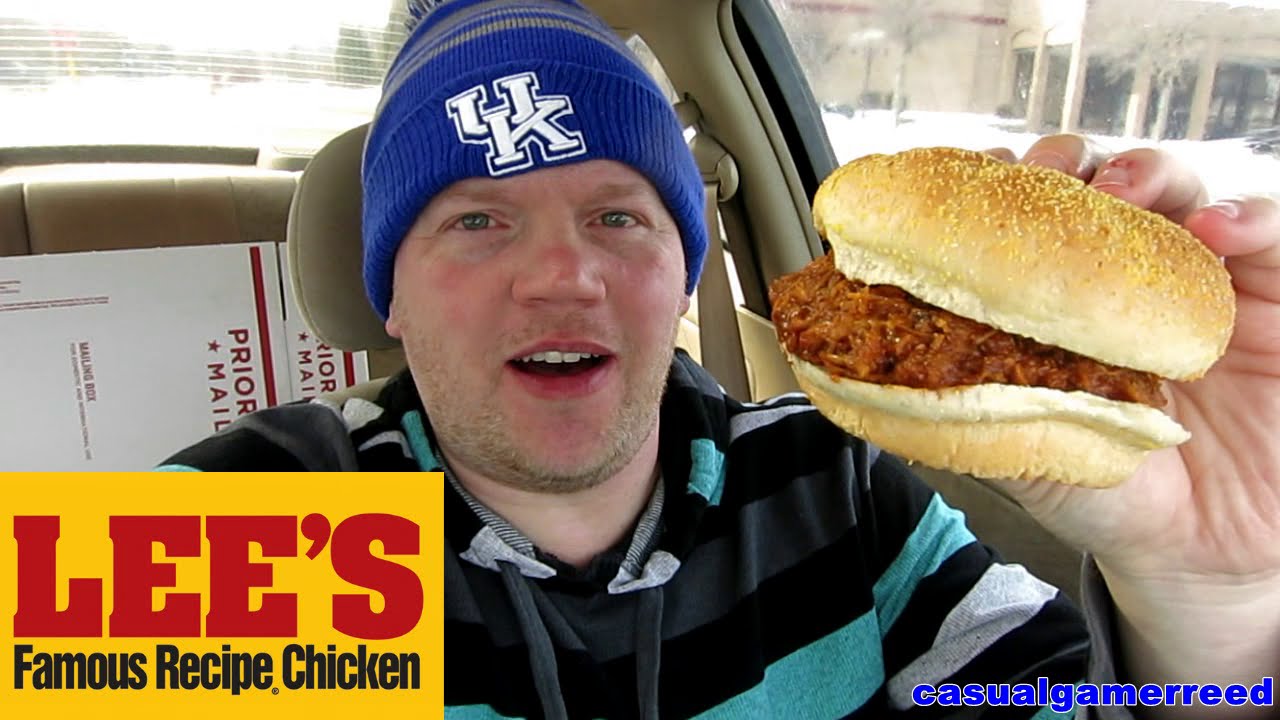 Reed Reviews Lee's BBQ Chicken Sandwich - YouTube