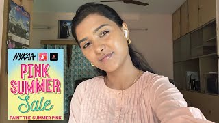 Nykaa pink summer sale recommendation 💝 skincare and makeup