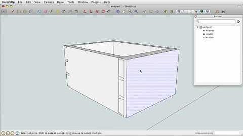 WWX Dovetails Plugin for SkethUp - Half Blind DT Demo