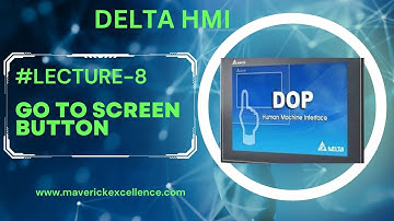 HOW TO USE GO TO SCREEN BUTTON IN DELTA HMI |