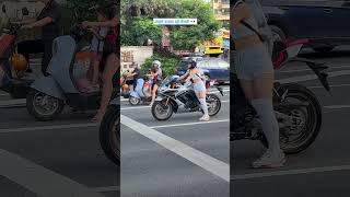 Cute Rider's beside you🤭 #viral #funny #motovlog #trending #top #motorcycle #bike #bikelover #shorts