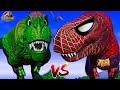 NEW! Spiderman T-REX! Vs BIG HULK T-REX, Venom Carnotaurus - Jurassic World Evolution Dinosaurs Mod🌍