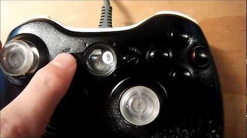 Custom black white and clear witred xbox 360 controller!