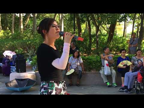相思泪  小红 屯门公园表演  旺角菜街艺人singing 2018年5月25日