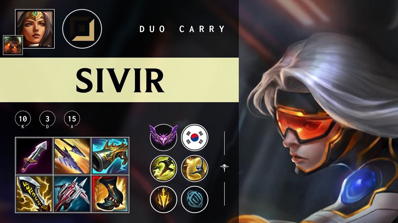 Sivir ADC vs Ezreal - KR Master Patch 25.24