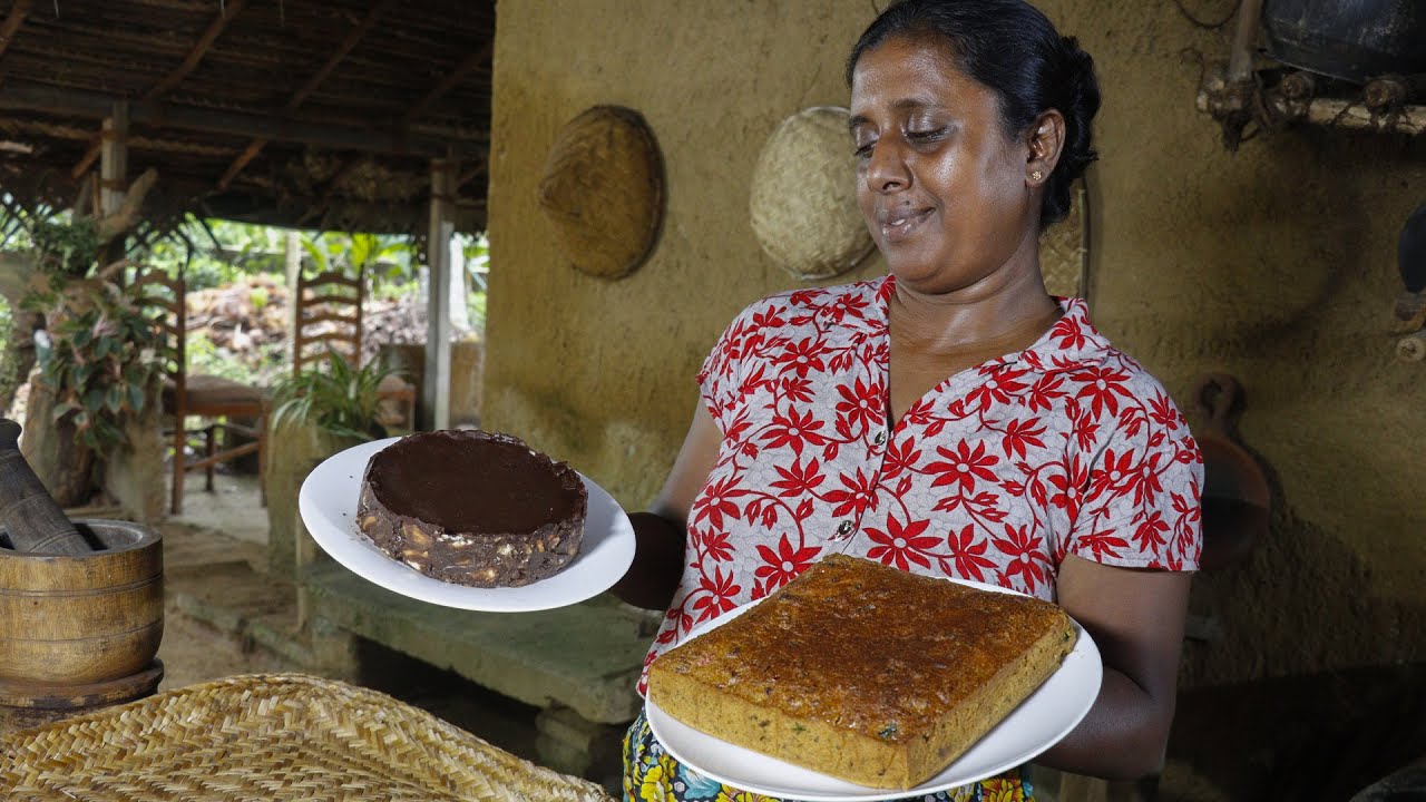 Christmas cake and biscuit pudding 🎅🎁Sweet recipes I make for Christmas.  village kitchen recipe