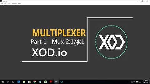 XOD | Part 1 : Build Multiplexer 2:1 / 4:1 From Node Visual  Program XOD.io