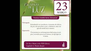 Palavras de Luz, em Português e Esperanto – 23/03/2023