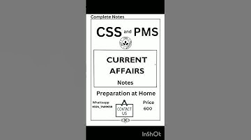 How to prepare  current Affairs for CSS and PMS|notes for CSS and PMS preparation