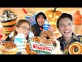 Tasting PUMPKIN Celebrity Foods! Krispy Kreme and FALL DESSERTS!!