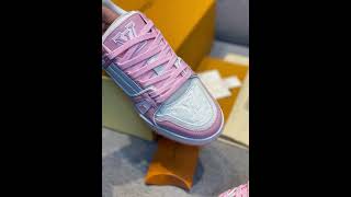 Virgil abloh, art director of new lv pink trainer,#Pinksneakers, #luxurysneakers screenshot 1