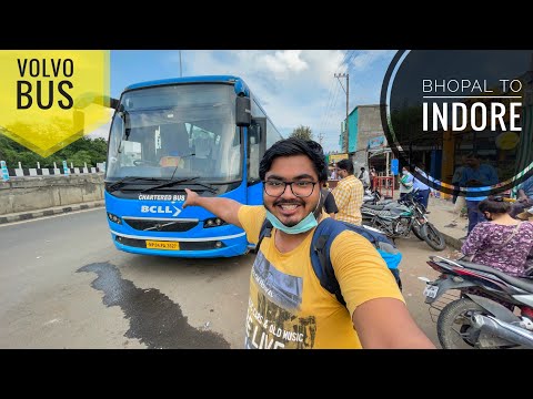 Bhopal To Indore Journey In Chartered Bus | VOLVO B11R AC Seater | Journey Vlog