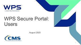 WPS Secure Portal: Users